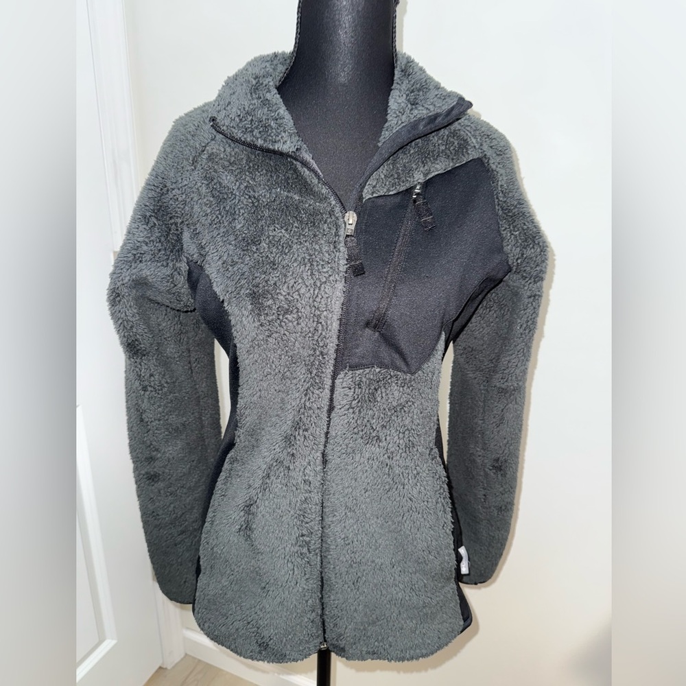 Columbia black fuzzy jacket